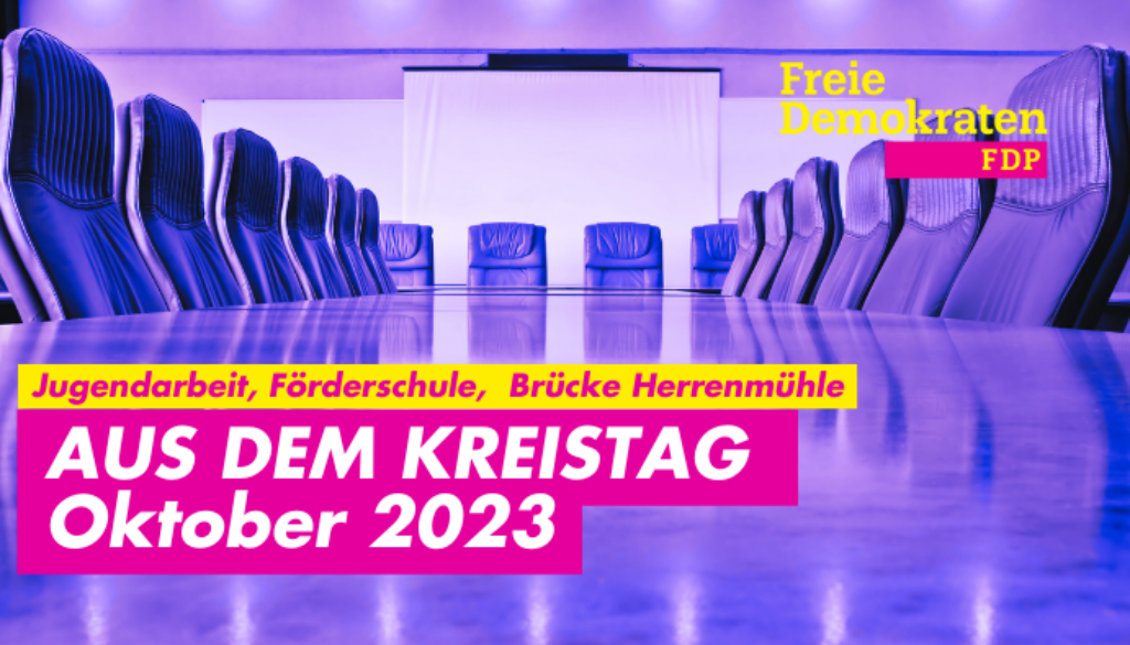 Aus dem Kreistag im Oktober 2023