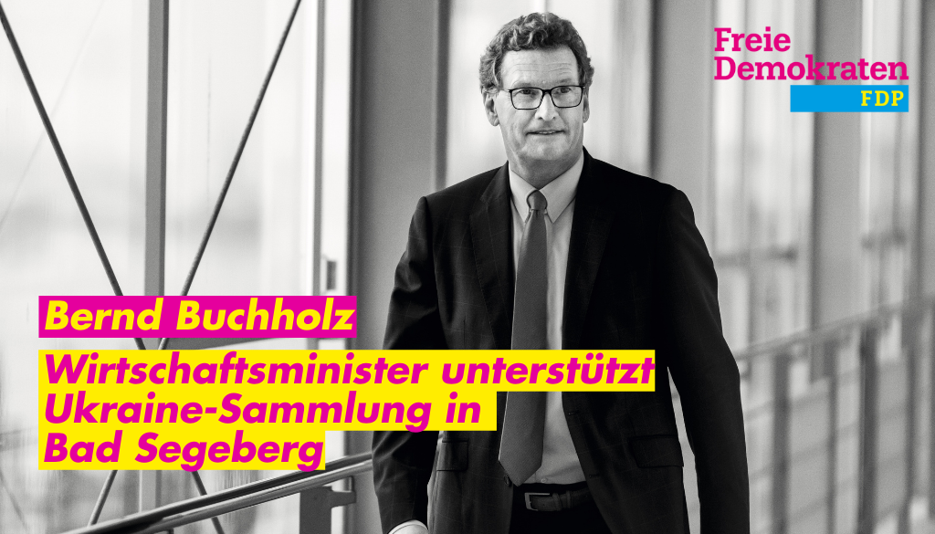 Parteien sammeln für die Ukraine – Bernd Buchholz mit dabei