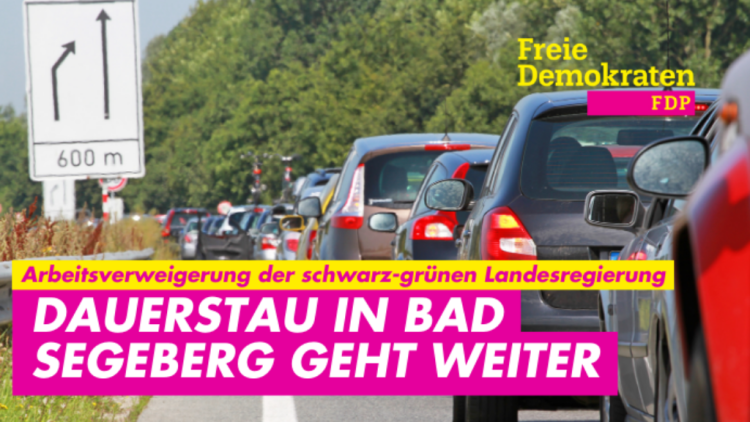 Arbeitsverweigerung von schwarz-grün: Dauerstau in Bad Segeberg geht weiter