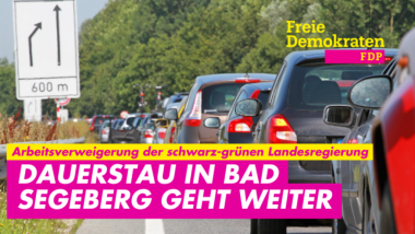 Arbeitsverweigerung von schwarz-grün: Dauerstau in Bad Segeberg geht weiter